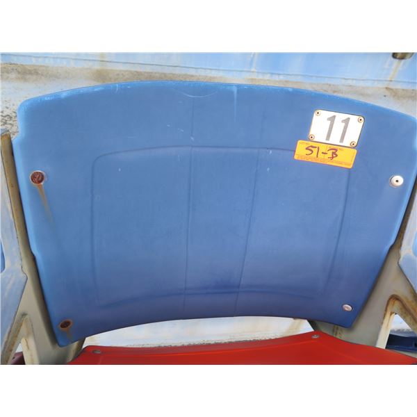 Aloha Stadium Seat Back, Blue, Section R, Row 35, Seat 11