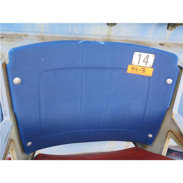 Aloha Stadium Seat Back, Blue, Section R, Row 35, Seat 14