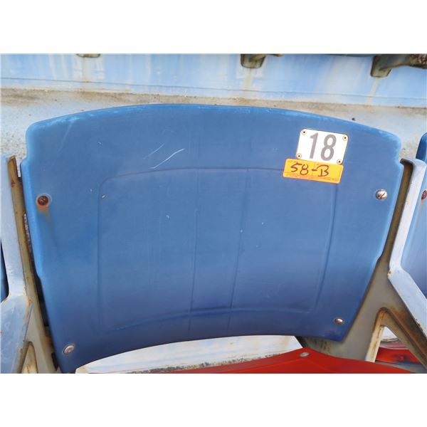 Aloha Stadium Seat Back, Blue, Section R, Row 35, Seat 18