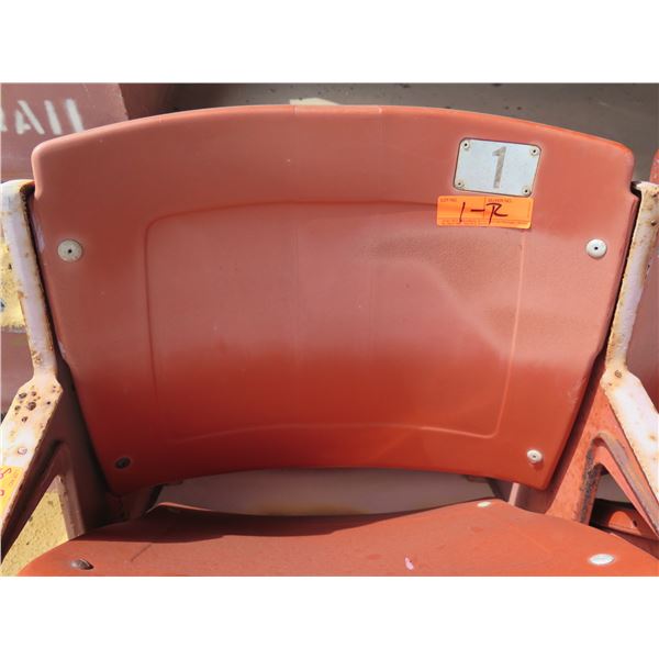 Aloha Stadium Seat Back, Brown, Section R, Row 1, Seat 1