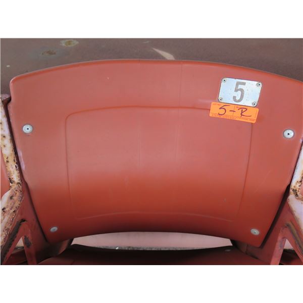 Aloha Stadium Seat Back, Brown, Section R, Row 1, Seat 5