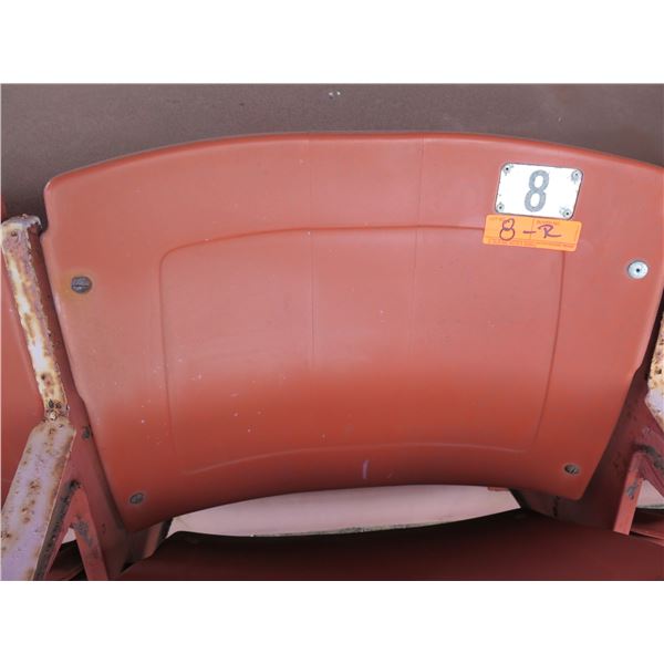 Aloha Stadium Seat Back, Brown, Section R, Row 1, Seat 8