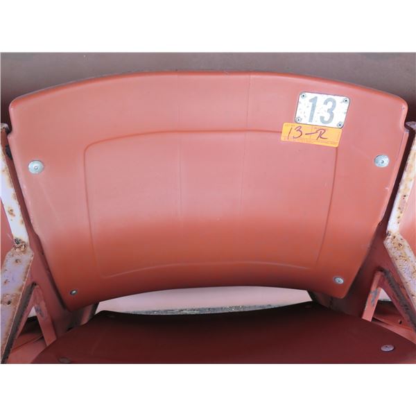 Aloha Stadium Seat Back, Brown, Section R, Row 1, Seat 13