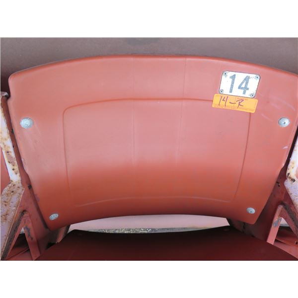 Aloha Stadium Seat Back, Brown, Section R, Row 1, Seat 14