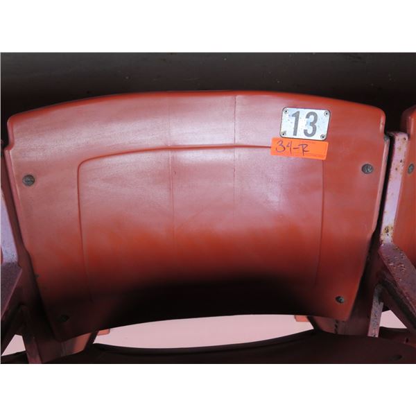 Aloha Stadium Seat Back, Brown, Section R, Row 2, Seat 13