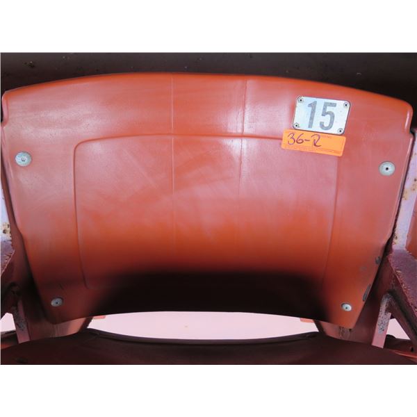 Aloha Stadium Seat Back, Brown, Section R, Row 2, Seat 15