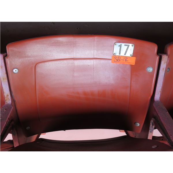 Aloha Stadium Seat Back, Brown, Section R, Row 2, Seat 17