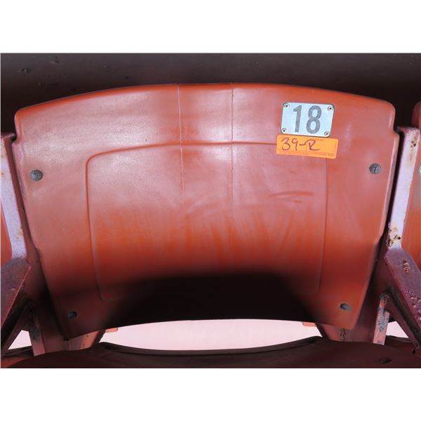 Aloha Stadium Seat Back, Brown, Section R, Row 2, Seat 18