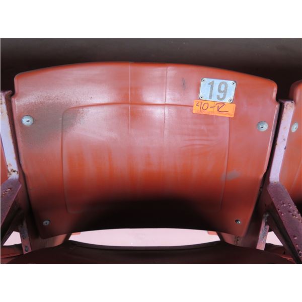 Aloha Stadium Seat Back, Brown, Section R, Row 2, Seat 19