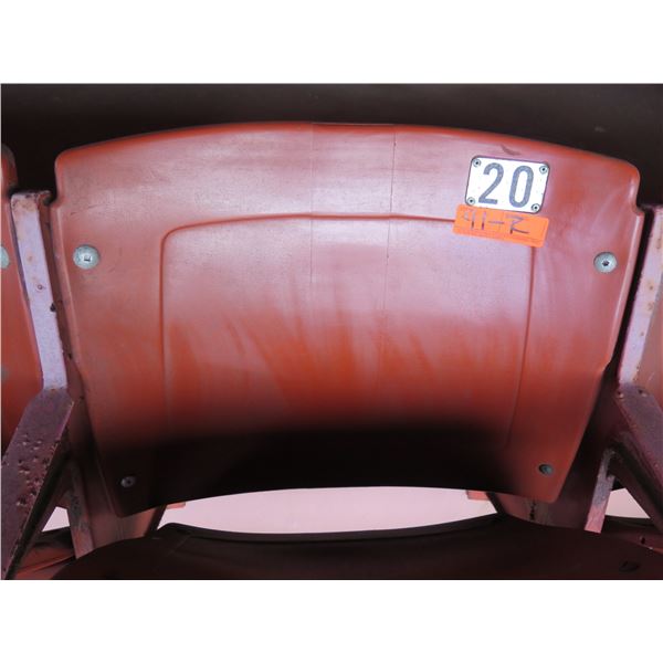 Aloha Stadium Seat Back, Brown, Section R, Row 2, Seat 20