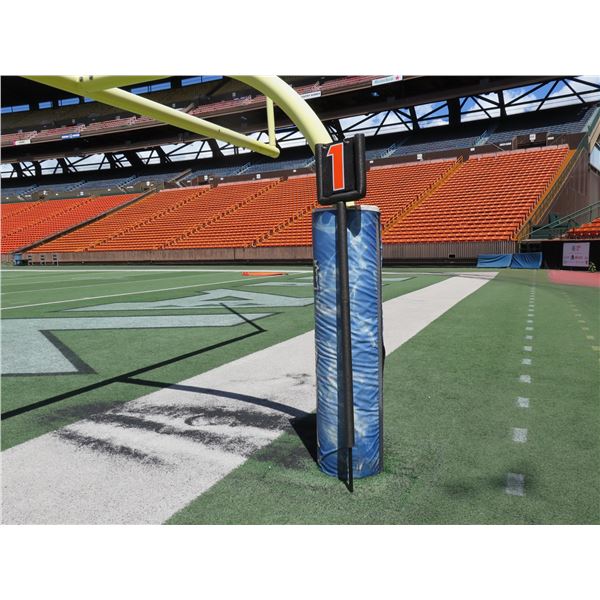 Football Down Markers w/ Numbers 1-4 (Goal Post Pad Not Included)