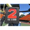 Image 4 : Football Dial-A-Down Markers w/ Numbers 1-4 (Goal Post Pad Not Included)