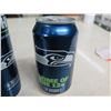 Image 3 : Qty 2 Seattle Seahawks Bud Light Bottles (empty) & Can Home of the 12s (full)