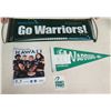 Image 1 : Go Warriors Hawaiian Telcom Banner, Pennant, Hawai'i Pono'i All Stars, etc