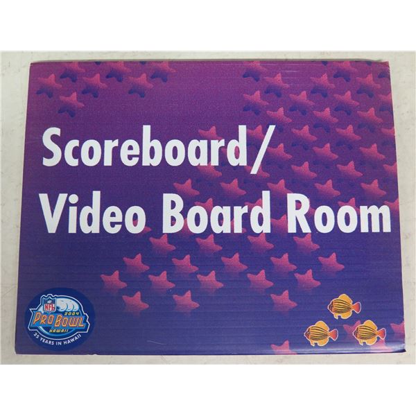 NFL Pro Bowl 2004 Scoreboard / Video Board Room Sign 11"x9"