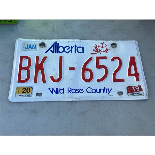 Alberta licence plate
