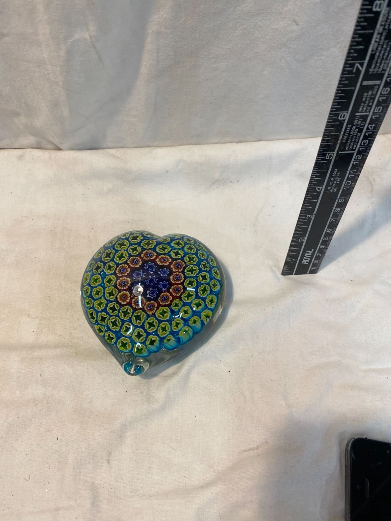 Heart shaped paperweight