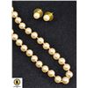 Image 1 : 26" PEARL STYLE NECKLACE & EARRINGS