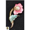 Image 1 : FLOWER AND PEARL BROOCH
