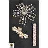 Image 1 : VINTAGE HAIR PINS SET OF 3