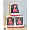 Image 1 : 3 - HALLMARK HOLIDAY  BARBIE KEEPSAKE ORNAMENTS