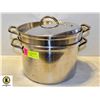 Image 1 : STAINLESS STEEL CANNING POT WITH STRAINER
