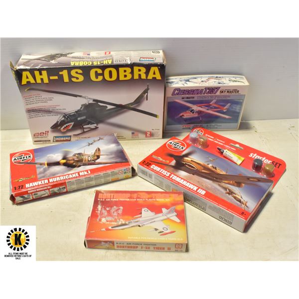 NEW (4) AIRCRFT MODELS (2) AIRFIX