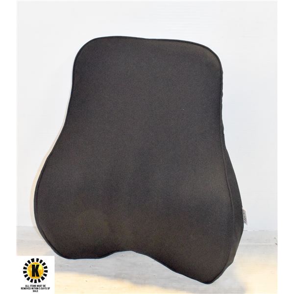 NEW BLACK MEMORY FOAM BACK CUSHION