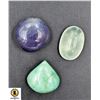Image 1 : #189-NATURAL CHALCEDONY,EMERALD,PRENITE85.40CT