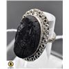 Image 1 : #393-NATURAL TOURMALINE (RAW) RING SIZE 7