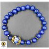 Image 1 : #96-NATURAL BLUE LAPIZ LAZULI CROWN BRACELET