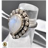 Image 1 : #389-NATURAL MOONSTONE RING SIZE 6.5