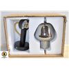 Image 1 : NEW BLACK AND GOLD SMOKED GLASS FIXTURE