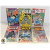 Image 1 : MARVEL INCREDIBLE HULK #333-345 COMIC LOT, 6 BOOKS