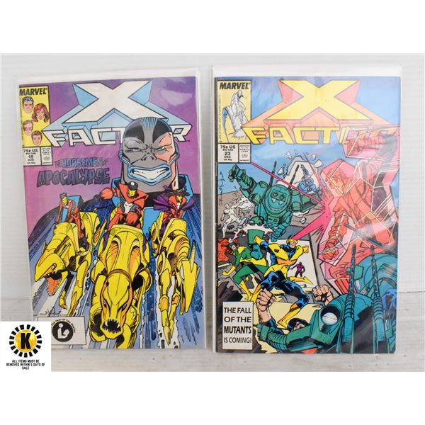 MARVEL X-FACTOR #19, 23 COMIC KEY LOT