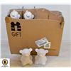 Image 1 : CASE OF 22 CERAMIC TEDDY BEARS 4" TALL