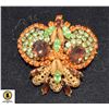Image 1 : ANTIQUE AUSTRAILIAN MULTI STONE BUTERFLY BROOCH
