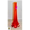 Image 1 : RED MURANO ELEPHANT FOOT BUD VASE