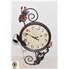 Image 1 : WROUGHT IRON IVY CLOCK