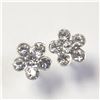 Image 2 : BZ1216-60 SILVER CZ EARRINGS