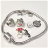 Image 2 : BZ1216-99 SILVER PANDORA STYLE 22G BRACELET W/