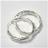 Image 2 : BZ1216-67 SILVER HOOP EARRINGS