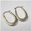 Image 2 : BZ1216-76 10K YELLOW GOLD SNAP HOOP EARRINGS