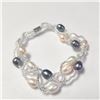 Image 1 : BZ1216-63 7.5" FRESH WATER PEARL BRACELET