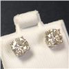 Image 2 : BZ1216-52 14K WHITE GOLD MOISSANITE EARRINGS