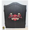 Image 1 : WOOD CASE DART BOARD COVER