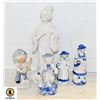 Image 1 : LOT OF 5 CERAMIC FIGURINES INCLUDING A