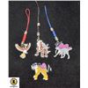 Image 1 : LOT OF 4 MULTI COLORED ENAMEL CHARMS OF