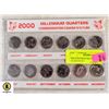 Image 1 : 2000 CANADIAN MILLENNIUM QUARTER SET