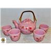 Image 1 : CHERRY BLOSSOM TEASET INCLUDING TEAPOT AN 4 CUPS